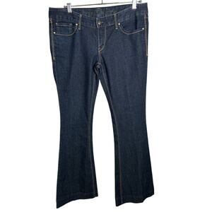 Y2K Express Low Rise Bootcut Flare Jeans Dark Wash Size 6 - Excellent Condition